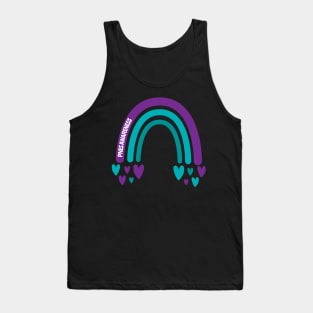 PNES Awareness Rainbow with hearts Tank Top